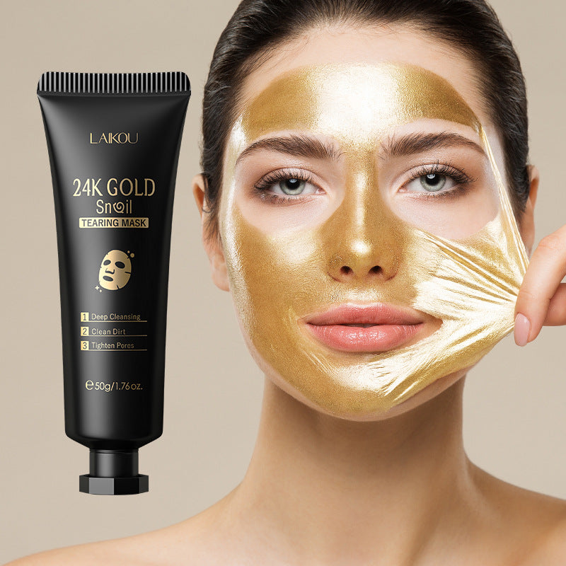 Gold Foil Snail Tear-Off Mask Hydrating My Store