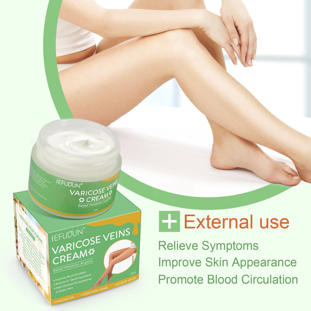 Vein Cream Red Blood Streaks Repair Earthworm Leg Bruises Bulge Relief Pain Safflower Skin care lotion Varicose Cream My Store