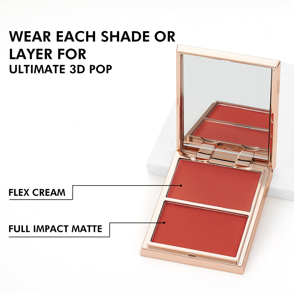 PHOFAY Double-Take Cream & Powder Blush Duo My Store