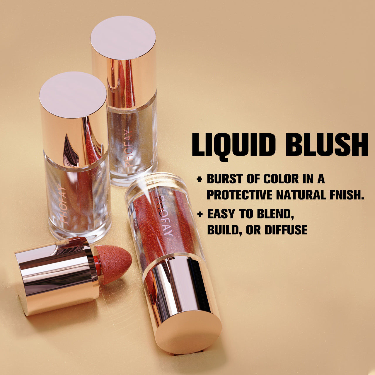 PHOFAY Mousse Liquid Blush My Store