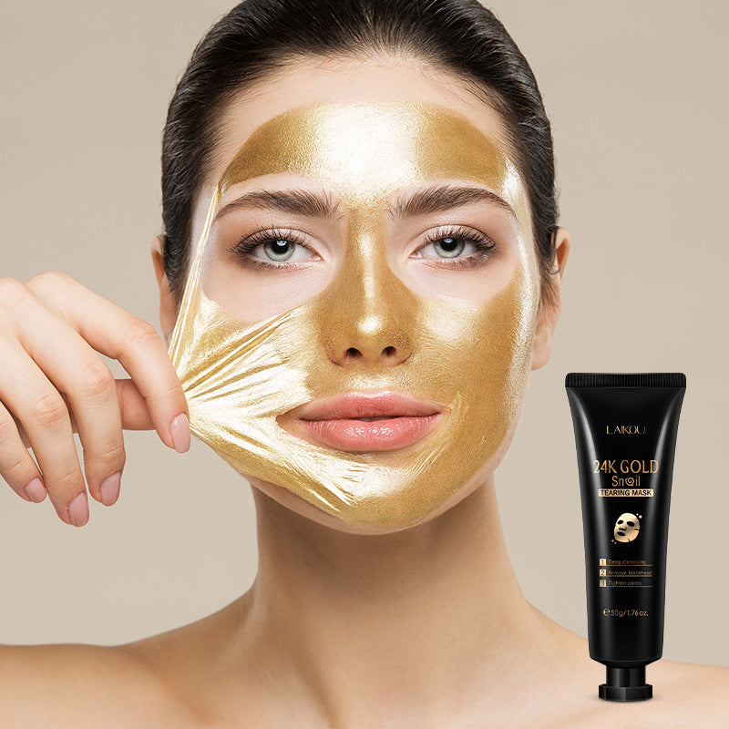 Gold Foil Snail Tear-Off Mask Hydrating My Store