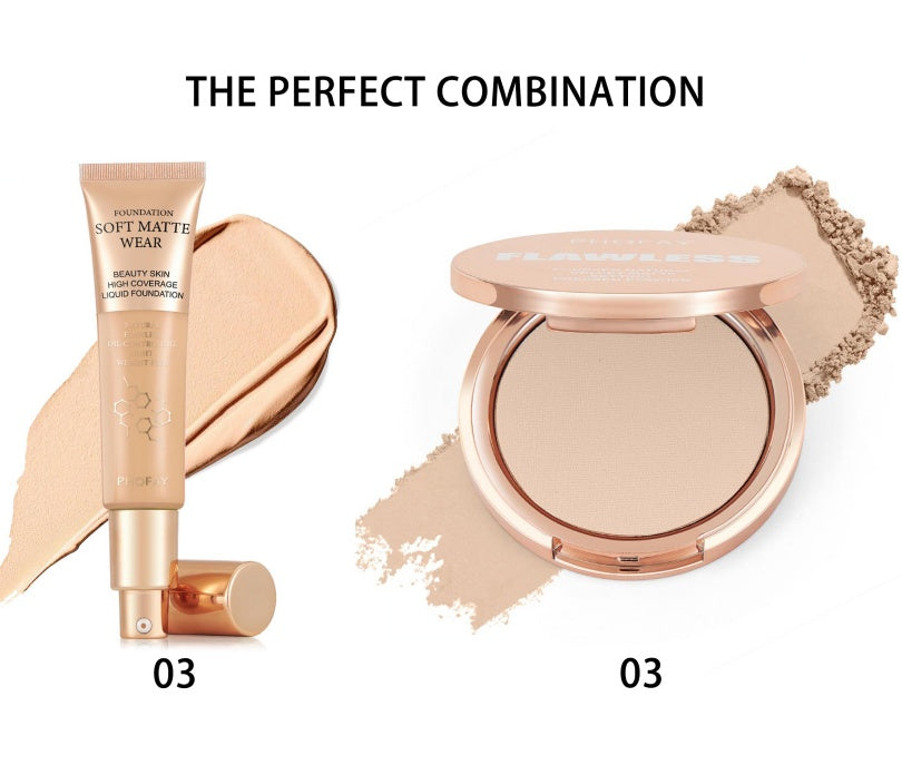 PHOFAY Matte Setting Pressed Powder My Store