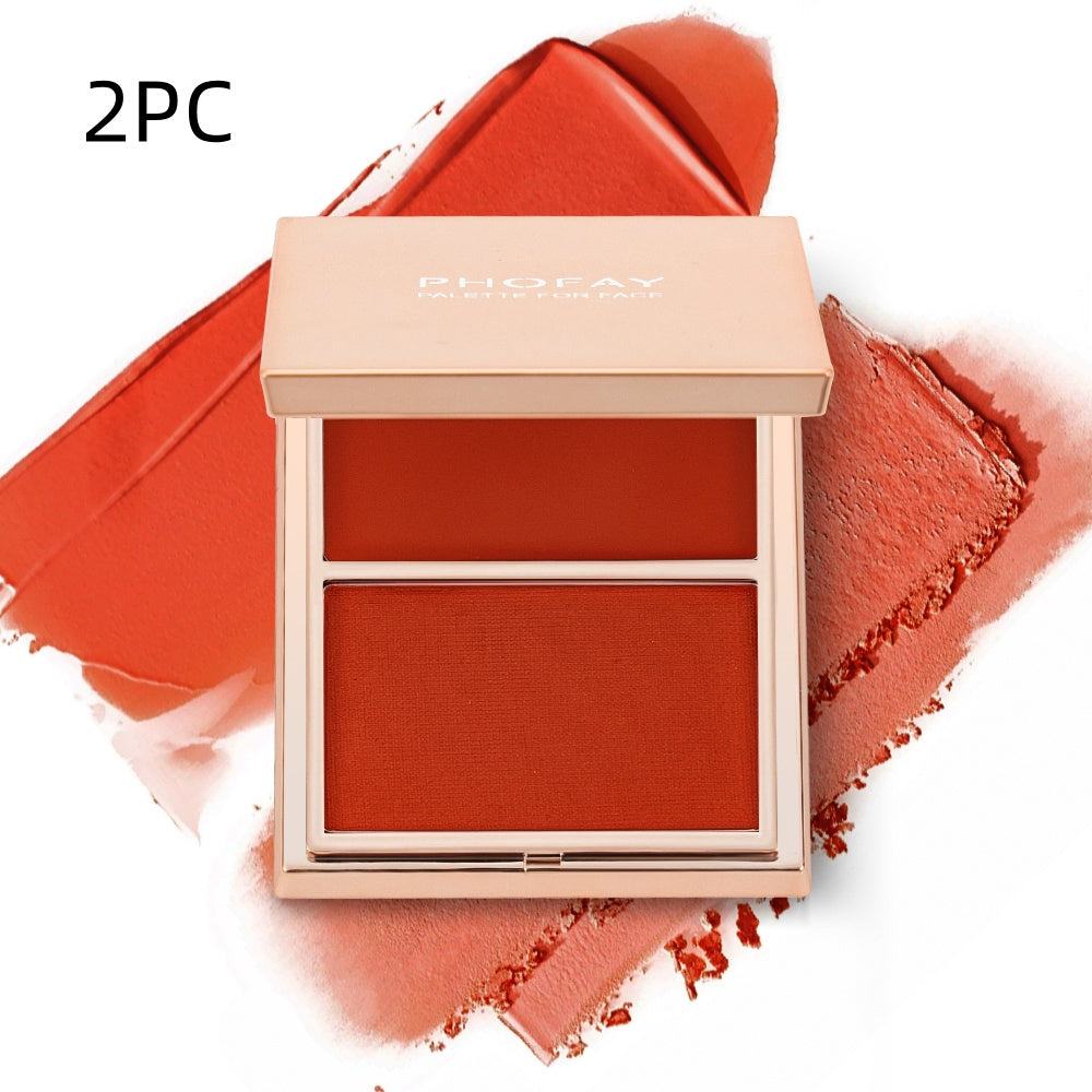 PHOFAY Double-Take Cream & Powder Blush Duo My Store