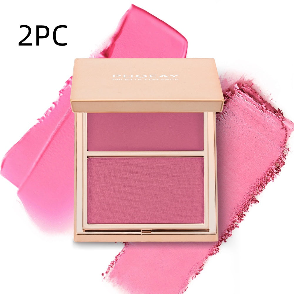 PHOFAY Double-Take Cream & Powder Blush Duo My Store