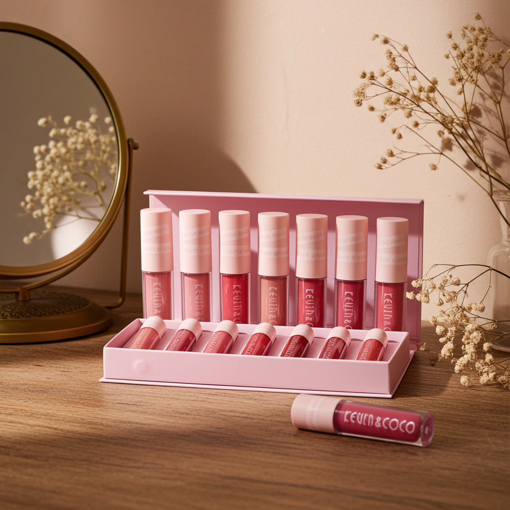 12 Colors Non Stick Cup Lip Gloss Set Waterproof Long Lasting My Store