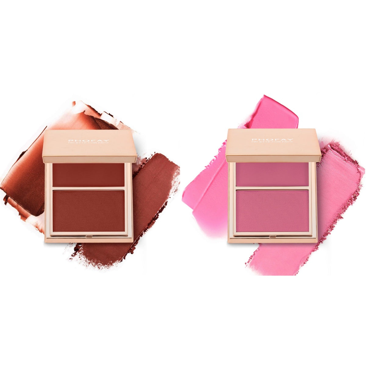 PHOFAY Double-Take Cream & Powder Blush Duo My Store