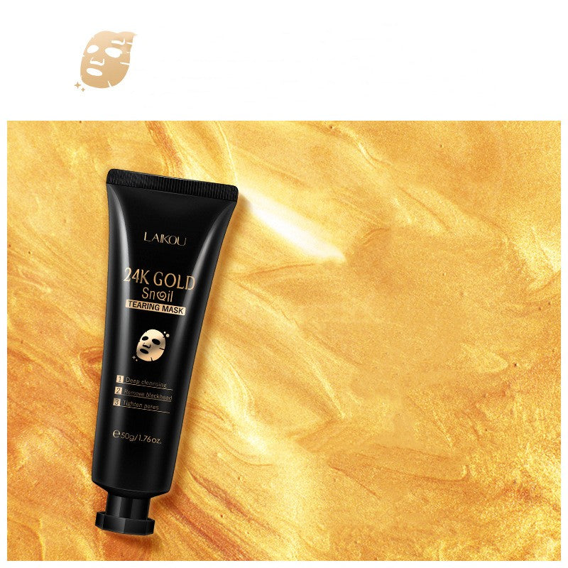 Gold Foil Snail Tear-Off Mask Hydrating My Store