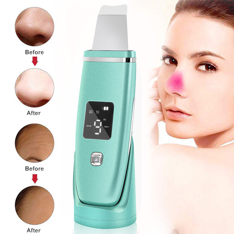 Ultrasonic Vibration Blackhead Remover Deep Cleansing Face Scrubber Pore Cleaner Lifting Machine Facial Led Peeling Shovel My Store