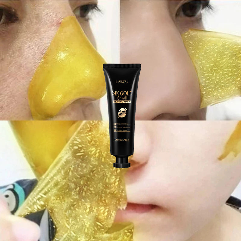 Gold Foil Snail Tear-Off Mask Hydrating My Store